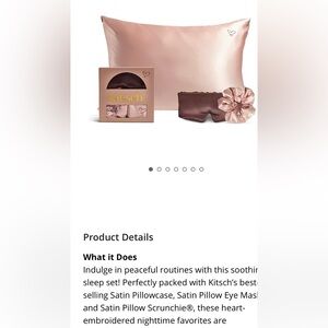 Kitsch Blush 3pc Nighttime Sleep Set